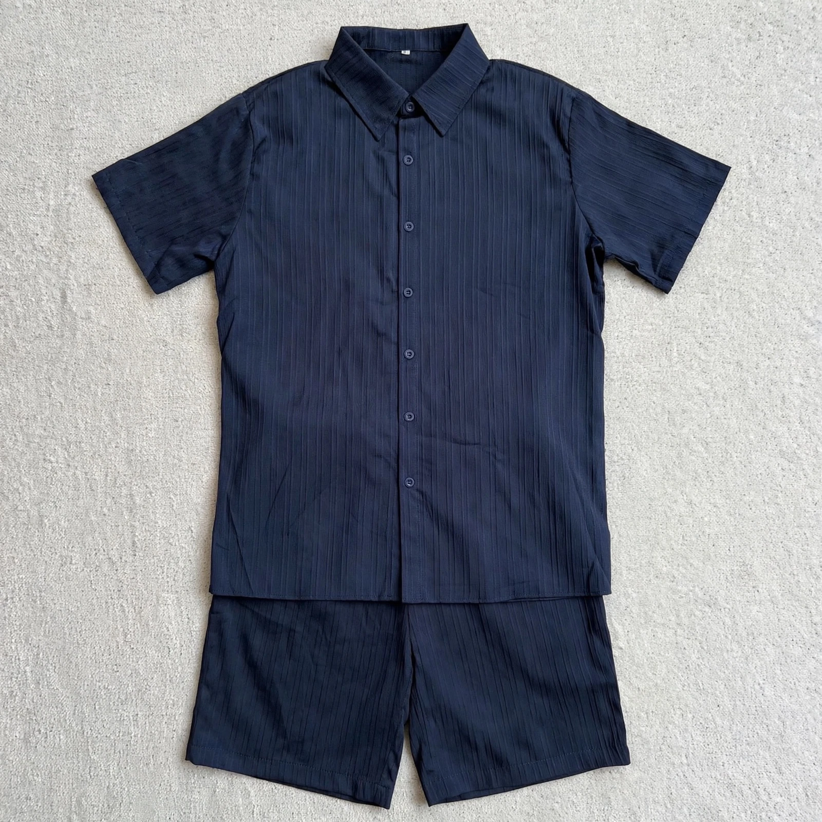 Heren zomerset blauw | shirt + short | maat M/L/XL/XXL  – photo 4